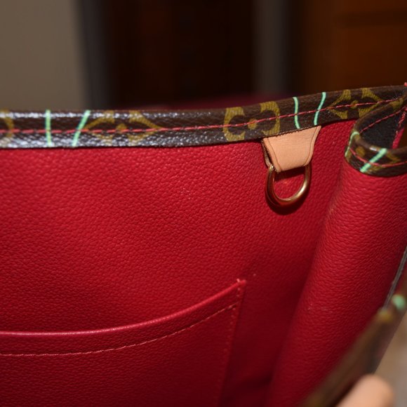 Louis Vuitton SAC Plat Hand Tote Bag Monogram Cherry - Picture 12 of 16